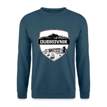 Dubrovnik Kroatien Schildwappen Altstadtgeschenk - Unisex Pullover - Indigoblau - Vorne