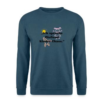 Kita für Erzieherin – Kindergarten Spruch  - Unisex Pullover - Indigoblau - Vorne