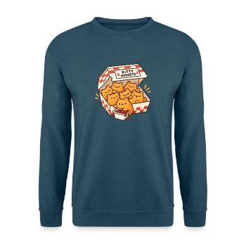 Kitty Nuggets Box - Unisex Pullover - Indigoblau - Vorne