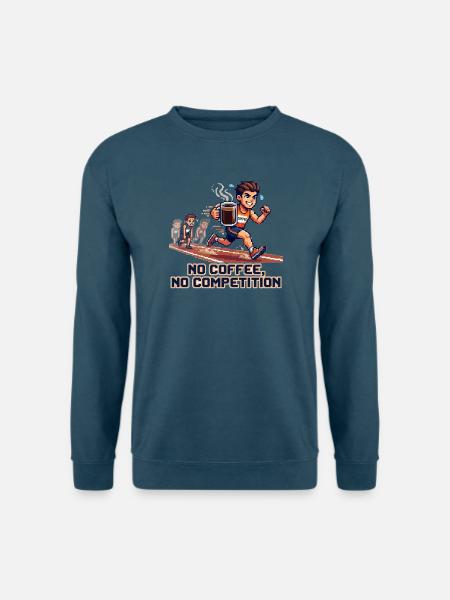 No_coffee-_no_competion - Unisex Pullover - Indigoblau