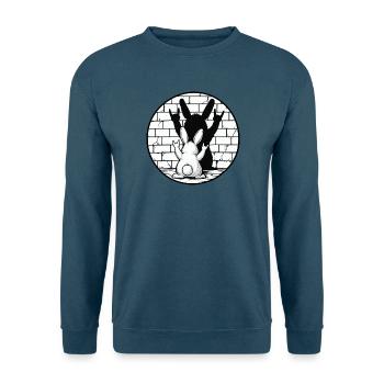Hase und Schatten: Rockzeichen - Unisex Pullover - Indigoblau - Vorne
