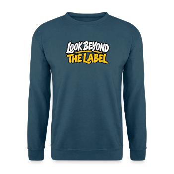 Look Beyond The Label – Neurodiversität, Inklusion - Unisex Pullover - Indigoblau - Vorne