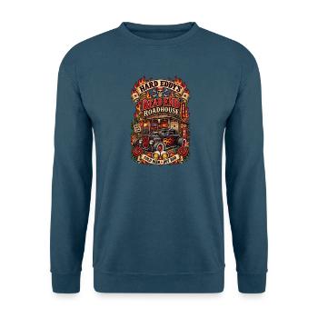 Hard Eddy's Dead End Roadhouse - Unisex Pullover - Indigoblau - Vorne