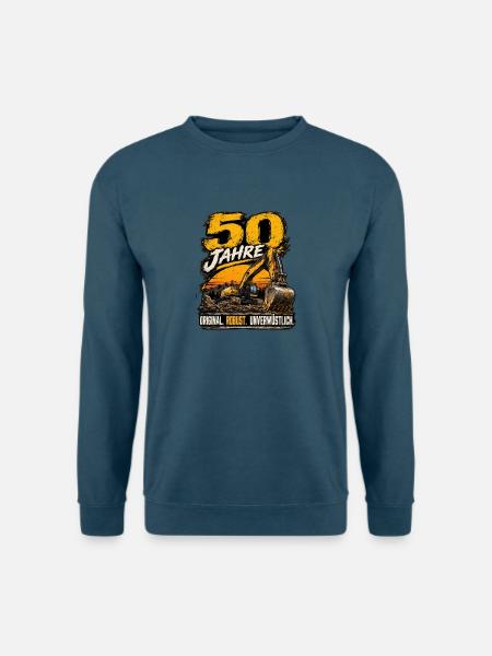 50 Jahre Baggerfahrer – Original & Unverwüstlich - Unisex Pullover - Indigoblau