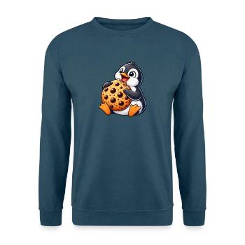 Pinguin Keks süße Cartoon Freude - Unisex Pullover - Indigoblau - Vorne
