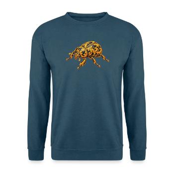 Barocker Goldkäfer Ornament - Unisex Pullover - Indigoblau - Vorne