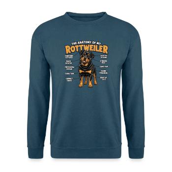 Rottweiler Hundehalter T für Rottweiler Hunde - Unisex Pullover - Indigoblau - Vorne