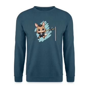Punk-Kaninchen Sprungkunst - Unisex Pullover - Indigoblau - Vorne