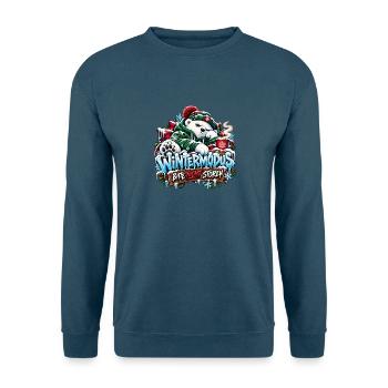 Wintermodus – Bitte nicht stören! - Unisex Pullover - Indigoblau - Vorne