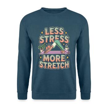 Yoga Instructor Less Stress More Mindfulness Coach - Unisex Pullover - Indigoblau - Vorne