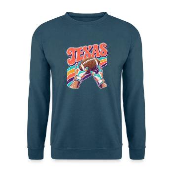 Texas Football Retro Stil - Unisex Pullover - Indigoblau - Vorne