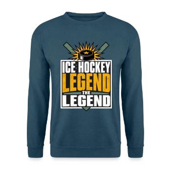 Eishockey Legende Puck Spieler Fan - Unisex Pullover - Indigoblau - Vorne