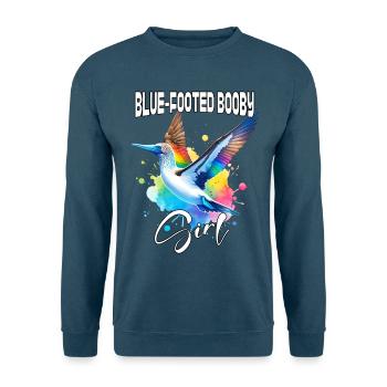 Blue Footed Booby Mädchen Blaufusstölpel - Unisex Pullover - Indigoblau - Vorne