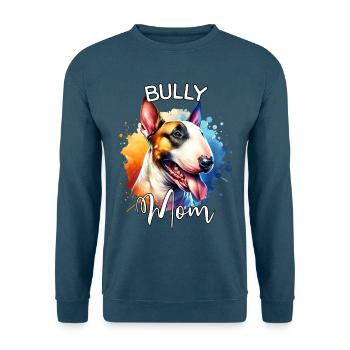 Bullterrier Mama - Unisex Pullover - Indigoblau - Vorne