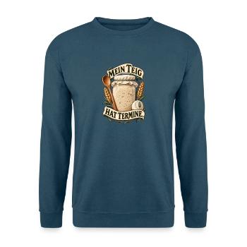 Mein Teig Hat Termine - Unisex Pullover - Indigoblau - Vorne