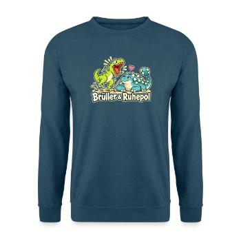 Dinosaurier Partnerlook Paar Humor Geschenk - Unisex Pullover - Indigoblau - Vorne
