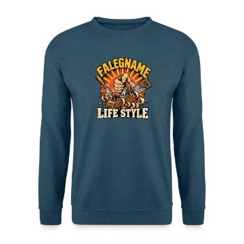 Tischler-Lebensstil - Unisex Pullover - Indigoblau - Vorne