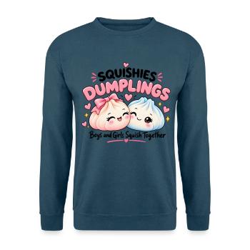 Squishy Dumplings – Boys & Girls - Unisex Pullover - Indigoblau - Vorne