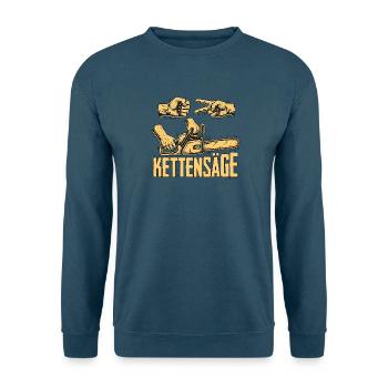Schere Stein Kettensäge - Unisex Pullover - Indigoblau - Vorne