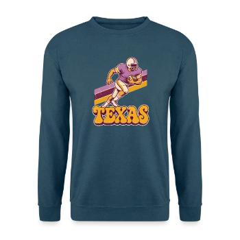 Texas Retro Footballspieler - Unisex Pullover - Indigoblau - Vorne