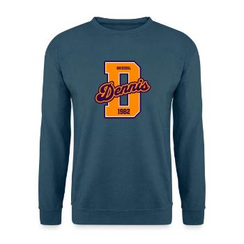 Dennis 1982 Original College Sport Jahrgang - Unisex Pullover - Indigoblau - Vorne