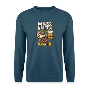 Maß halten Kann ich - Unisex Pullover - Indigoblau - Vorne