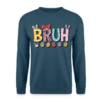 Bruh Ostern - Unisex Pullover - Indigoblau - Vorne