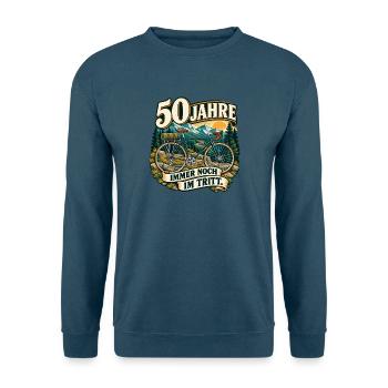50 Jahre Immer Noch Im Tritt - Unisex Pullover - Indigoblau - Vorne