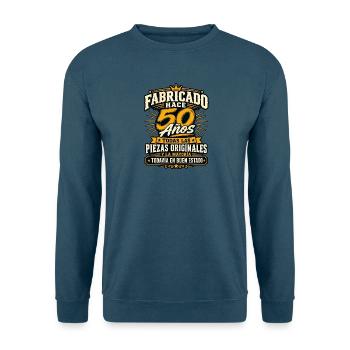 50 cumpleaños Original Fabricado Hace 50 Años Rega - Unisex Pullover - Indigoblau - Vorne