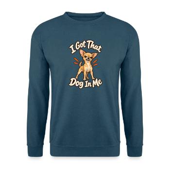 Ich hab diesen Hund in mir – lustiger Chihuahua-Vater Chihua-Papa Chi-Papa - Unisex Pullover - Indigoblau - Vorne