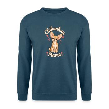 Chihuahua-Mama – Chi-Mama Chihuahua-Liebhaber-Hunde-Mama - Unisex Pullover - Indigoblau - Vorne