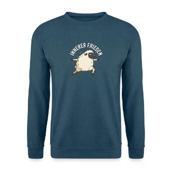 Lustiges Yoga Sport Schaf - Unisex Pullover - Indigoblau - Vorne