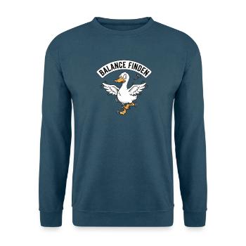 Lustige Yoga Ente - Unisex Pullover - Indigoblau - Vorne