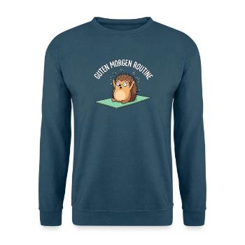Igel Guten Morgen Routine - Unisex Pullover - Indigoblau - Vorne
