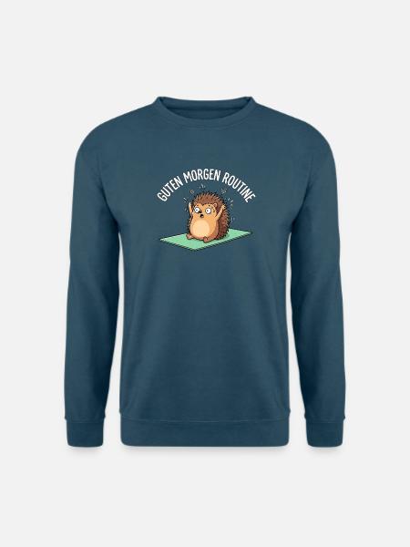 Igel Guten Morgen Routine - Unisex Pullover - Indigoblau