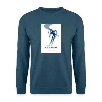 Ski_Club_Flyer_Design_Template_1793025628375 - Unisex Pullover - Indigoblau - Vorne