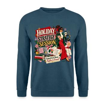 Urlaubsstrategie - Unisex Pullover - Indigoblau - Vorne