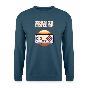 Geboren, um den Retro-Gaming-Controller Vintage aufzuwerten - Unisex Pullover - Indigoblau - Vorne