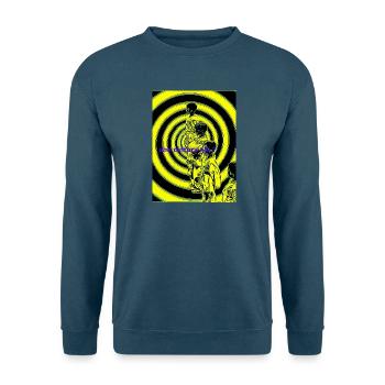 Spirals Neonfiguren-Silhouette - Unisex Pullover - Indigoblau - Vorne