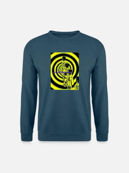 Spirals Neonfiguren-Silhouette - Unisex Pullover - Indigoblau