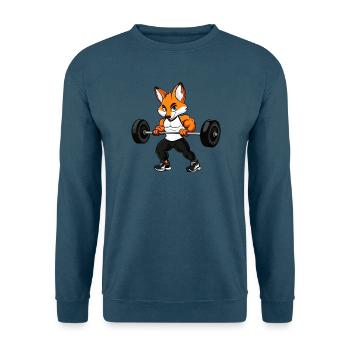 Fuchs Fitness - Unisex Pullover - Indigoblau - Vorne
