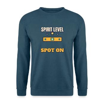 Spirit Level Spot On lustiges DIY-Handwerker-T-Shirt - Unisex Pullover - Indigoblau - Vorne