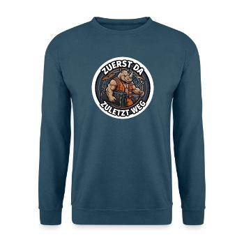 Drummer Roadie Zuerst da Zuletzt weg - Unisex Pullover - Indigoblau - Vorne