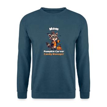 Mom: Pumpkin Carver, Candy Manager - Unisex Pullover - Indigoblau - Vorne