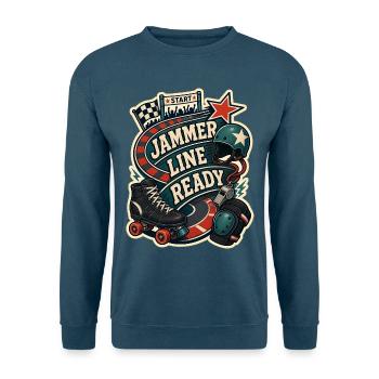 JAMMER LINE READY - Unisex Pullover - Indigoblau - Vorne