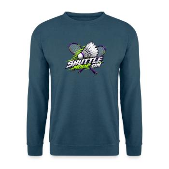 Shuttle-Modus an: Badminton - Unisex Pullover - Indigoblau - Vorne