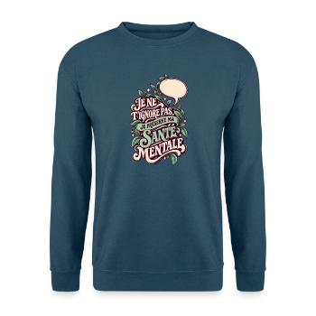 Ich ignoriere dich nicht, ich bewahre meinen Verstand - Unisex Pullover - Indigoblau - Vorne
