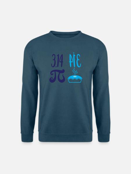 Pi und Kuchen: Mathematik-Witz - Unisex Pullover - Indigoblau