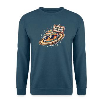 Stay Out of My Orbit - Frecher Spruch - Unisex Pullover - Indigoblau - Vorne