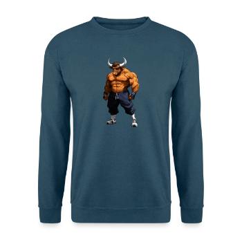 Sport Tiere Stier - Unisex Pullover - Indigoblau - Vorne